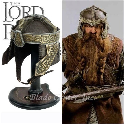 LOR Gimli Helmet Trilogy Armor Helmet With Free Stand