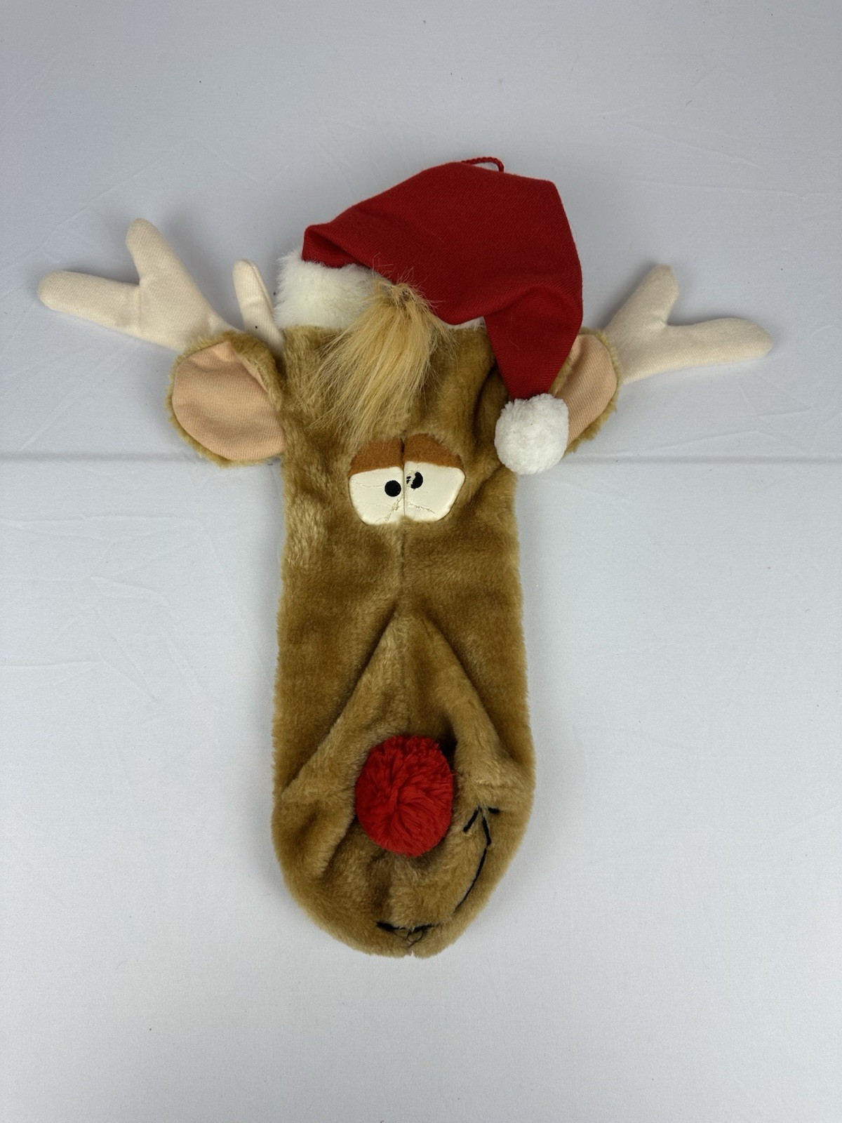 Vintage 1980s Carousel By Guy Reindeer Rudolph Christmas Stocking Vintage 1980s Carousel By Guy Reindeer Rudolph Christmas Stocking