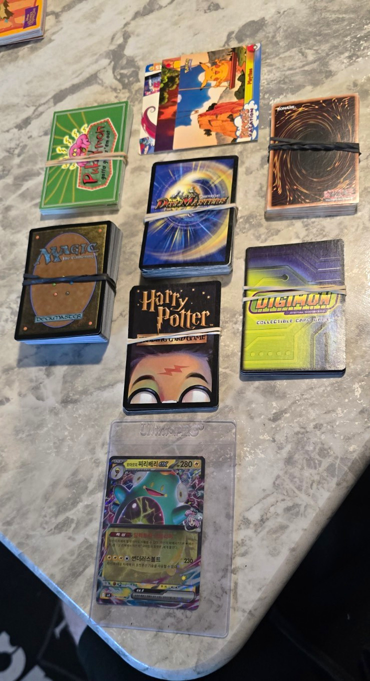 Konami Mixed Trading Card Lot Pokémon Yu-Gi-Oh Magic Harry Potter Digimon