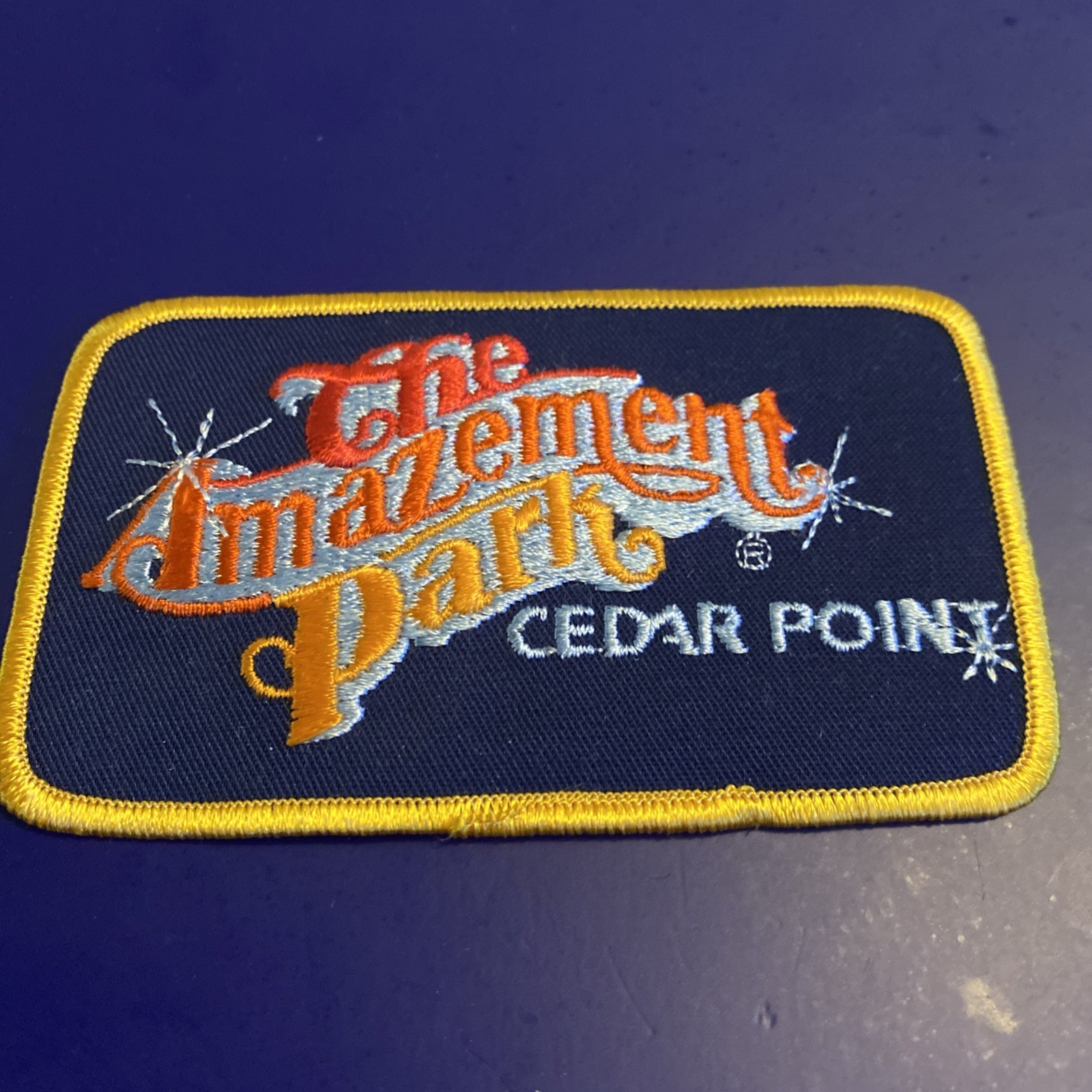VTG THE AMAZEMENT PARK Cedar Point Iron On Patch