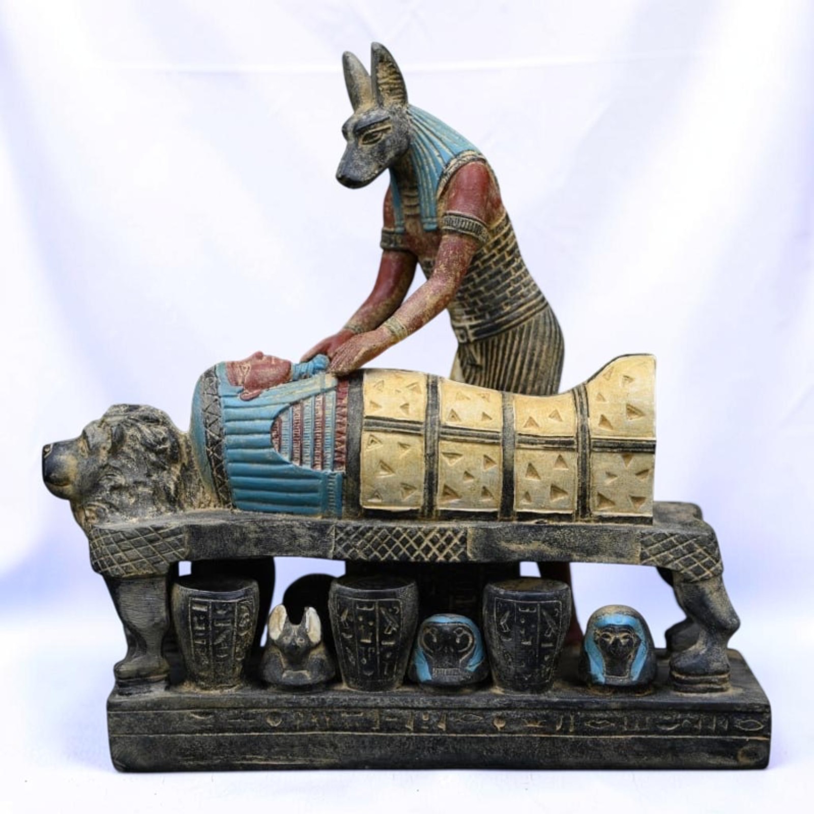 Unique Ancient Egyptian Anubis Statue God of Embalming Antiques Rare Antique BC