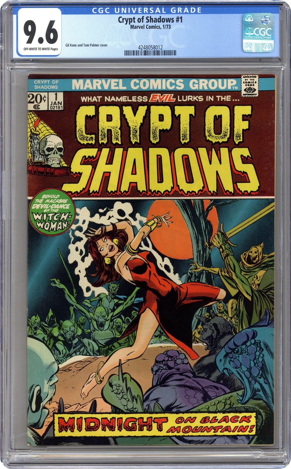 Crypt of Shadows #1 CGC 9.6 1973 4248058012