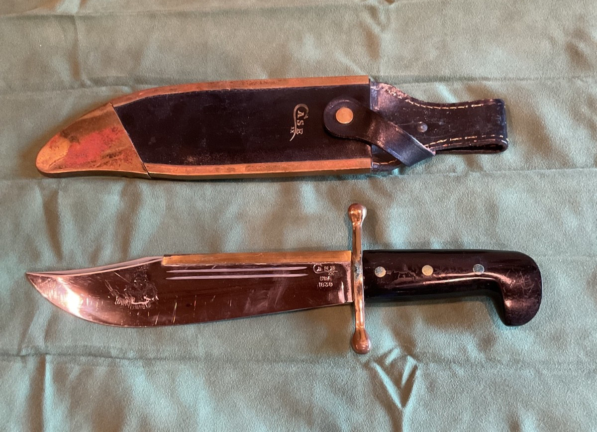 Vintage Case XX USA 1836 Bowie Knife with Original-Style Leather Sheath