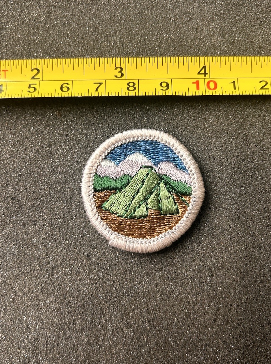 Vintage Boy Scouts Of America BSA Camping Merit Badge Cloth Back Patch