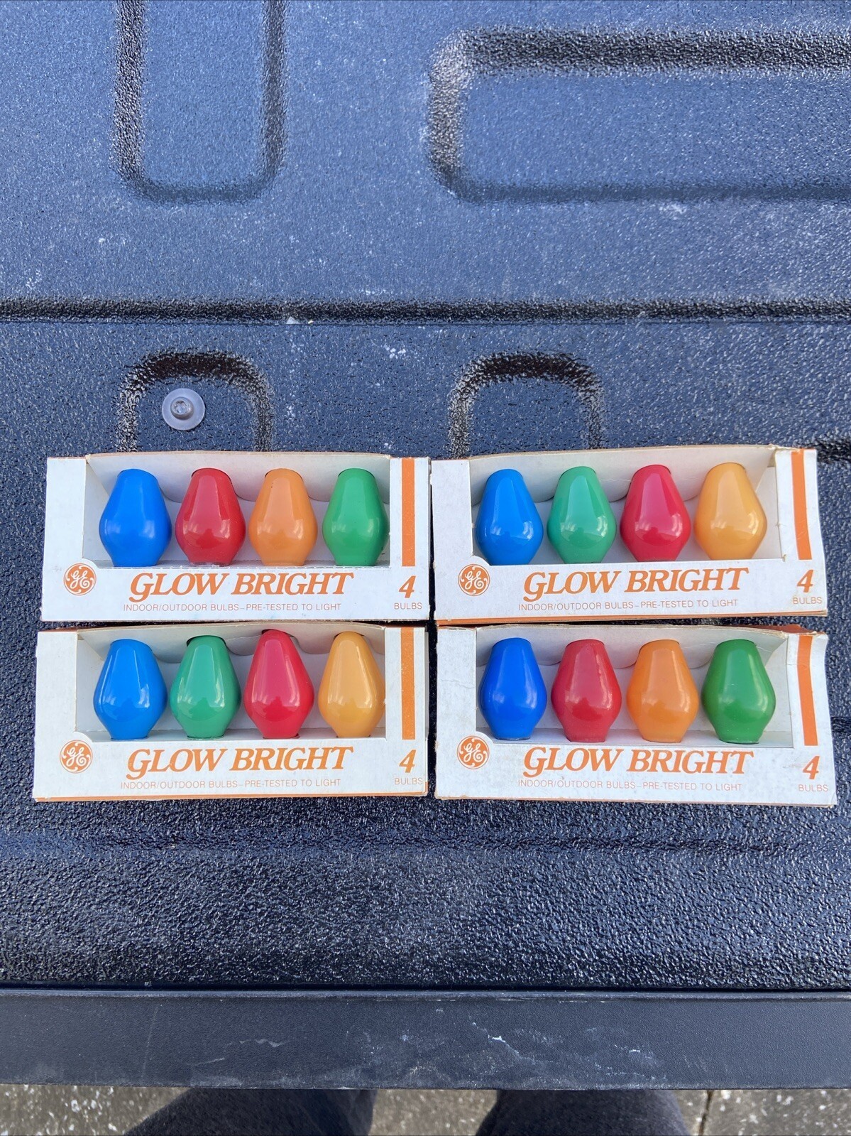 Vintage GE Glow Bright Brite C7-CC Replacement Bulbs 4 Packs 16 Bulbs Christmas
