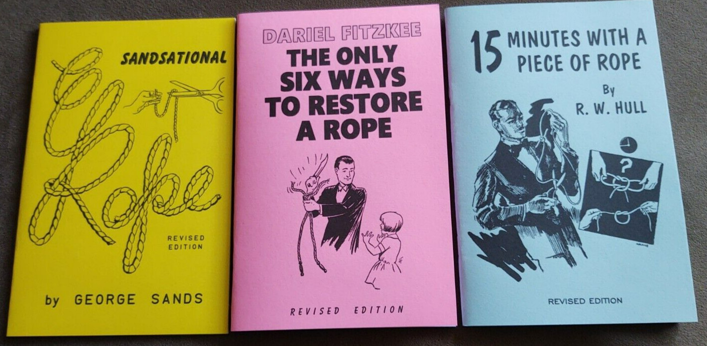 Lot of Three Rope Magic Books (Sands, Hull, Fitzkee titles)