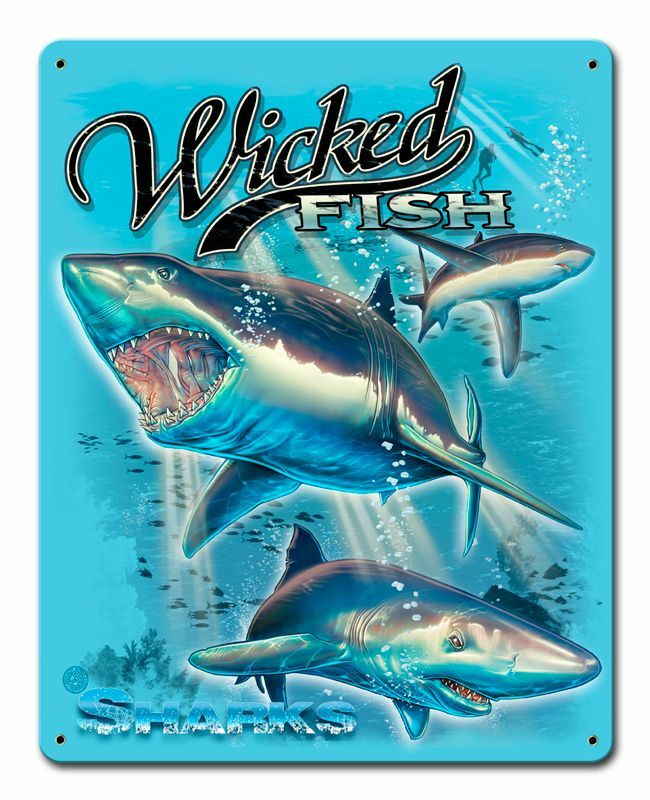 WICKED FISH SHARKS IN THE OCEAN 15\