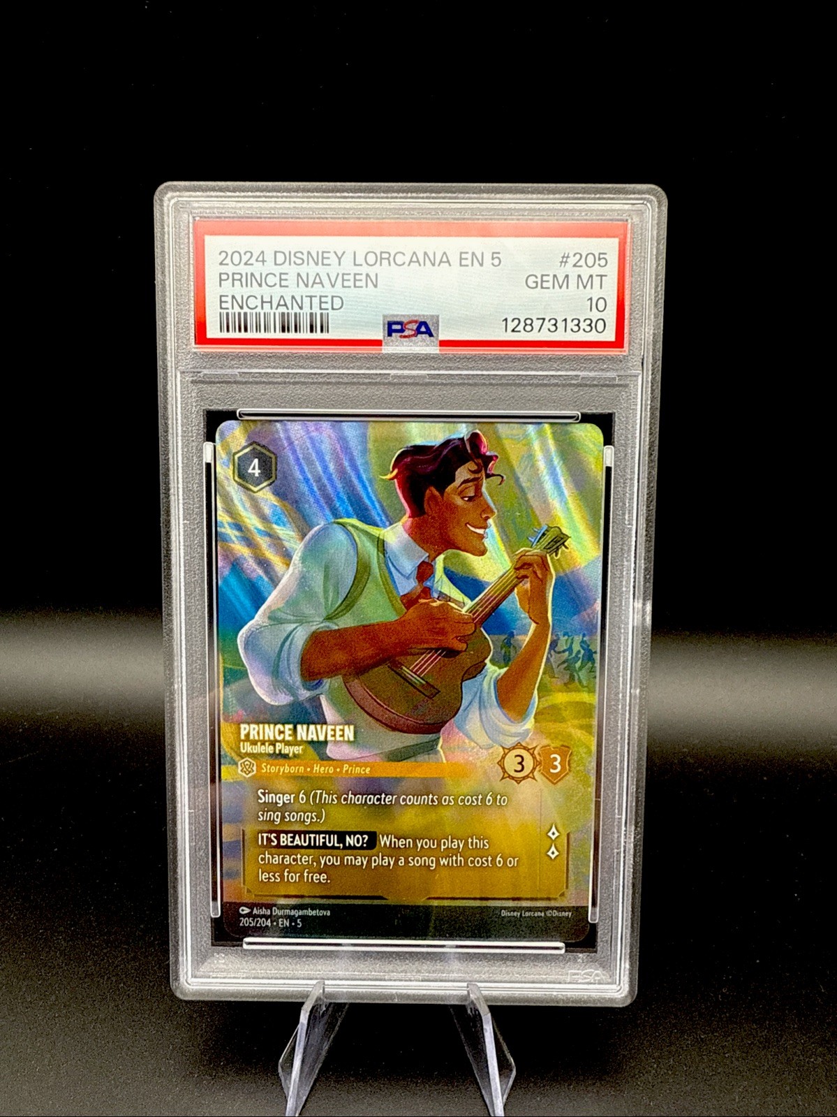 Disney Lorcana 2024 Shimmering Skies Prince Naveen Enchanted PSA 10 Gem Mint Disney Lorcana 2024 Shimmering Skies Prince Naveen Enchanted PSA 10 Gem Mint