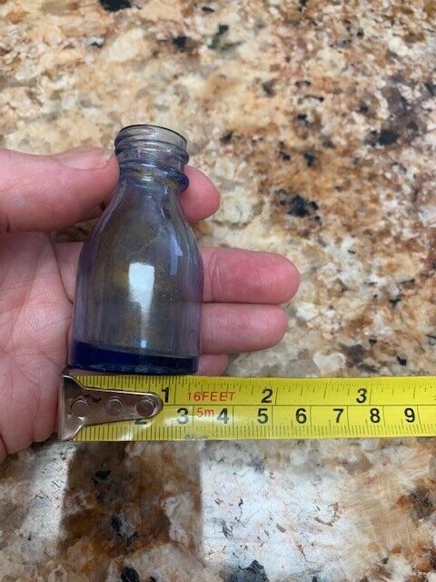 Vicks Va-Tro-Nol Light Blue Vintage Medicine Bottle 2.5\