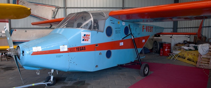 MJ-6 Silas Jurca France Private Airplane Wood Model Replica BIg 