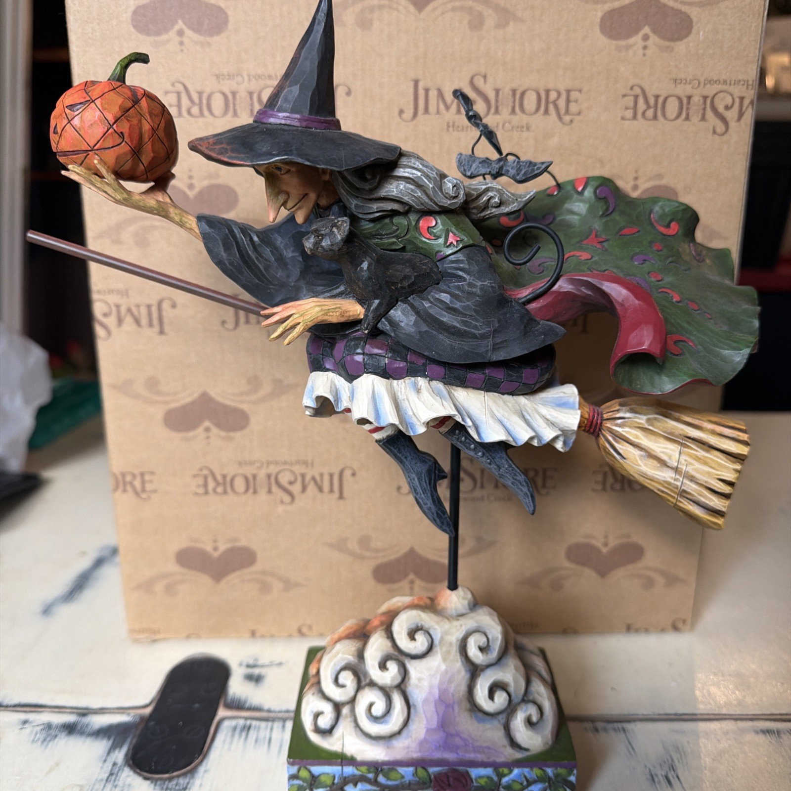 2007 Jim Shore Heartwood Creek FLY WITH ME FOR A SPELL WITCH Collection 4008110