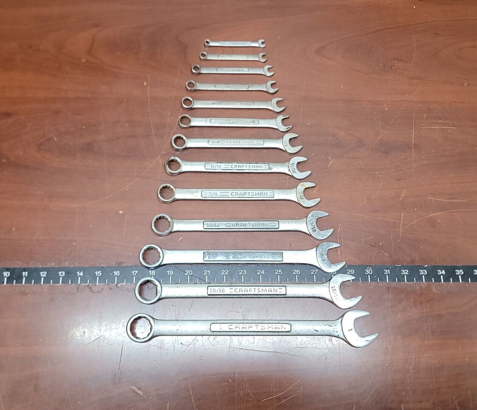 Craftsman Tools SAE Combination Wrench Set 1/4\