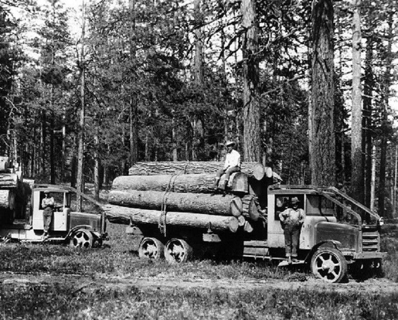 Moreland Logging Trucks 1927 Washington State Trucking 8\