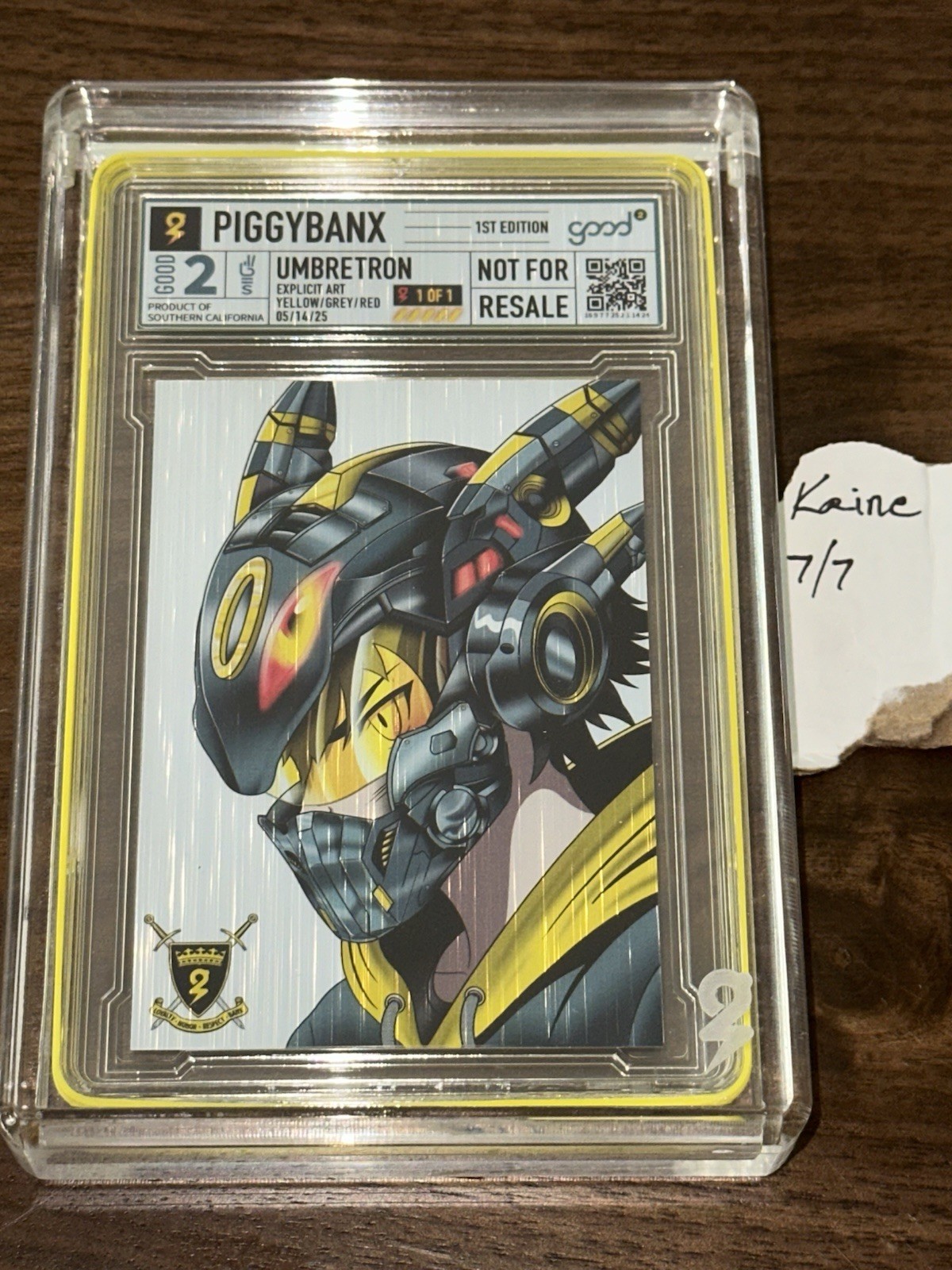 PiggyBanx Piggy Banx UMBRETRON Titanium Variant 1/1  Umbreon TRON POKEMON