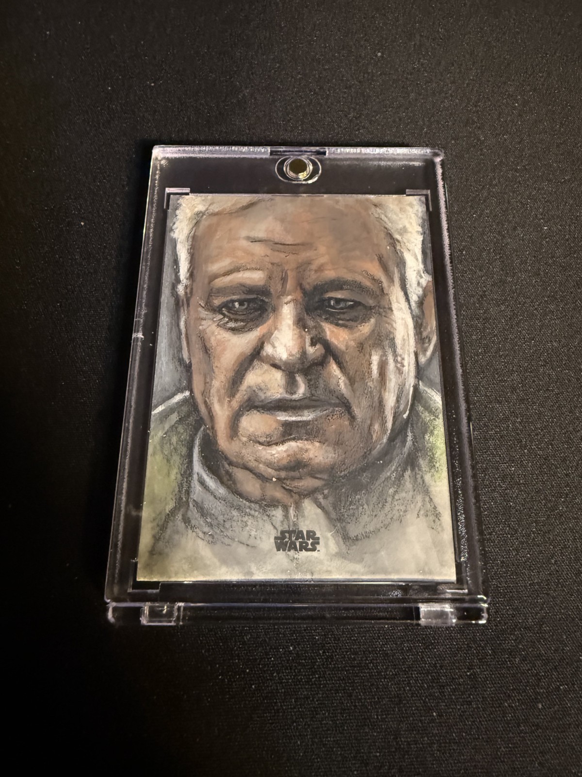 2023 Topps Finest Star Wars Sketch Luthen Rael (Andor) 1/1 by Artist Steve Alce