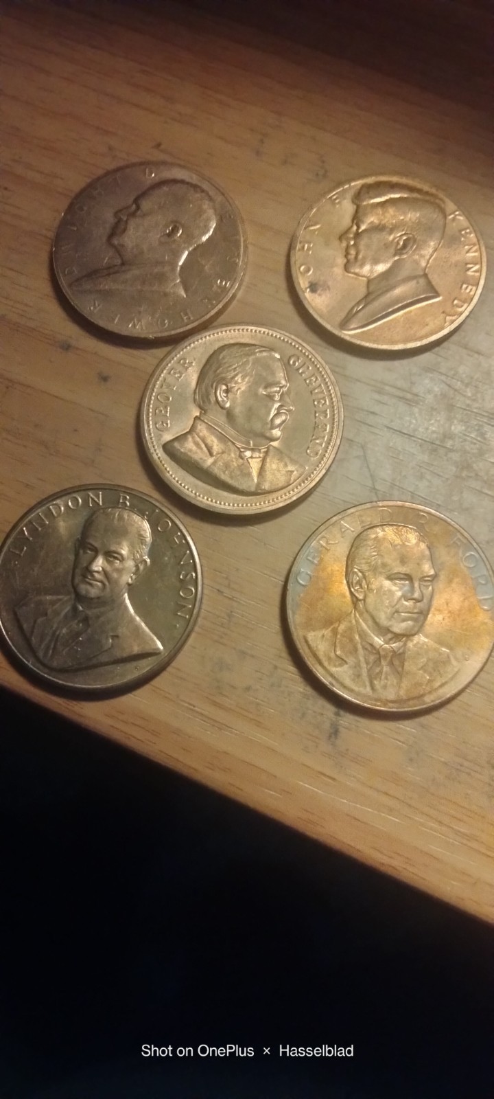 LOT OF 5 US MINT PRESIDENTIAL INAUGURAL MEDALS