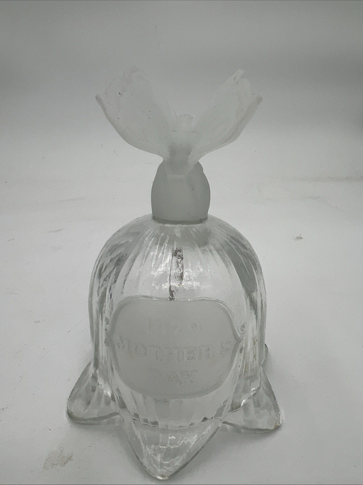 Goebel 1979 Mothers Day Crystal Glass Butterfly Bell 