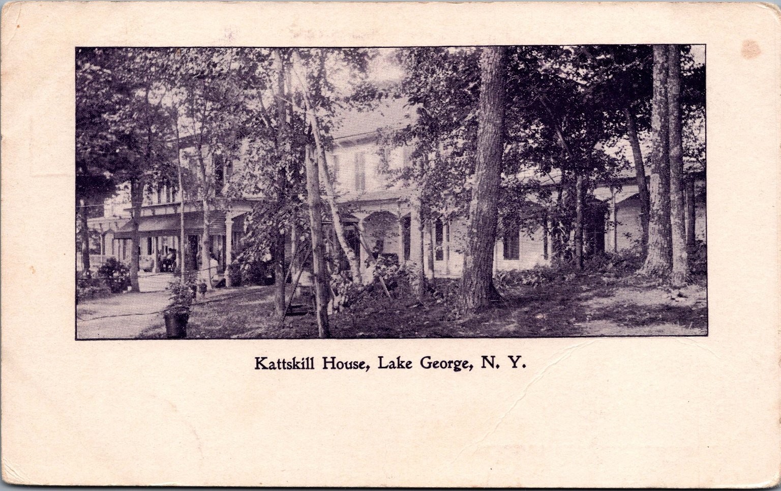 Kattskill House Lake George NY Undivided Back Private Mailing Card 1898-1907