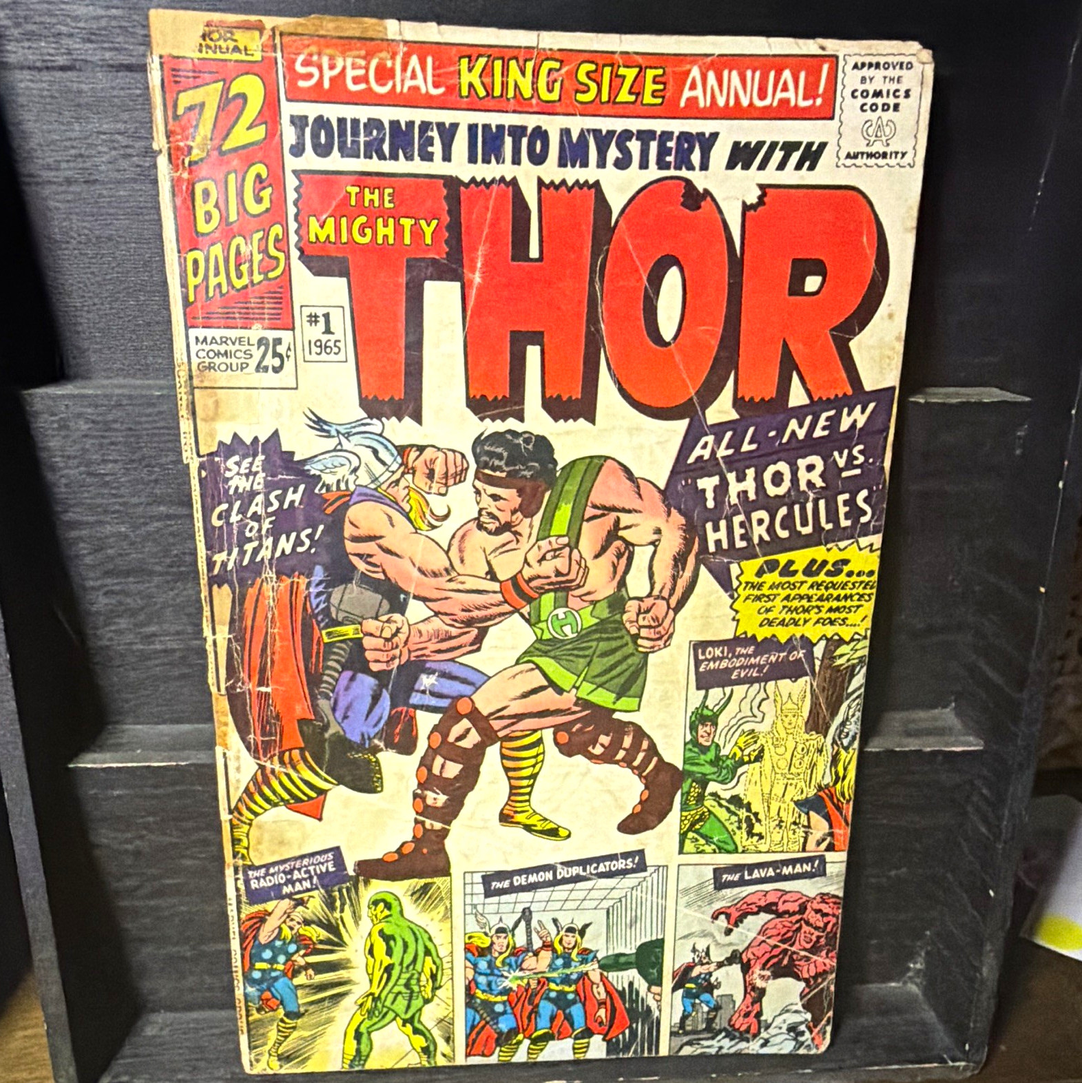 Marvel Journey Into Mystery Annual #1 1st Hercules & Zeus 1965 POOR & Detached