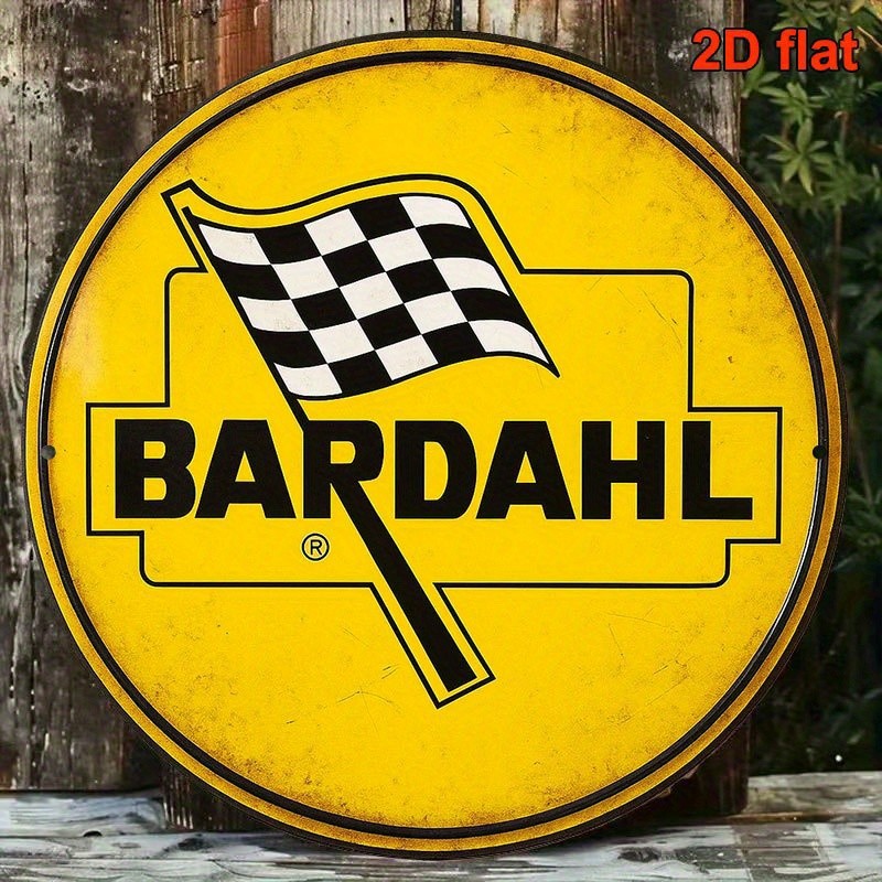 Bardahl Racing Logo Vintage French Tin Metal Signs Home Décor 8x8
