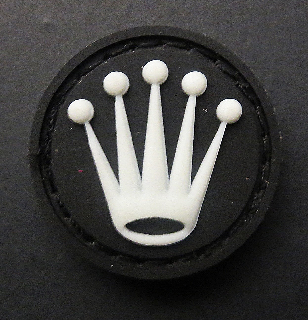 AUTHENTIC FEAR TOMORROW GLOW-IN-THE-DARK MINI ROLEX CROWN PVC RANGER EYE PATCH