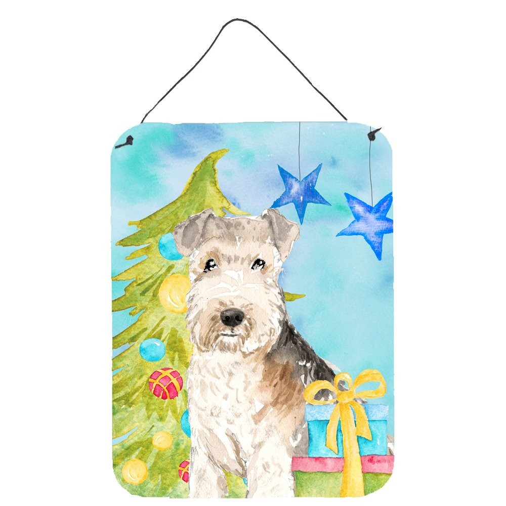 Caroline's Treasures CK1873DS1216 Christmas Tree Lakeland Terrier Wall Or Door Caroline's Treasures CK1873DS1216 Christmas Tree Lakeland Terrier Wall Or Door