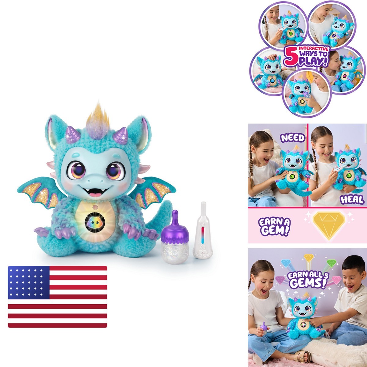 Little Live Pets My Magical Dragon Skye Dragon Toys for Kids 4-7
