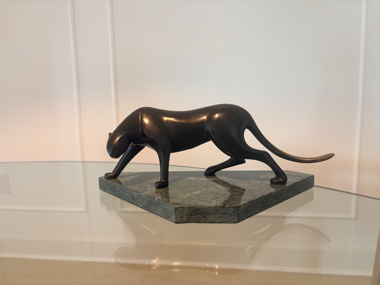 Vintage Loet Vanderveen (1921-2015) Bronze Panther Model 112-A #635/750 USA 1991 Vintage Loet Vanderveen (1921-2015) Bronze Panther Model 112-A #635/750 USA 1991