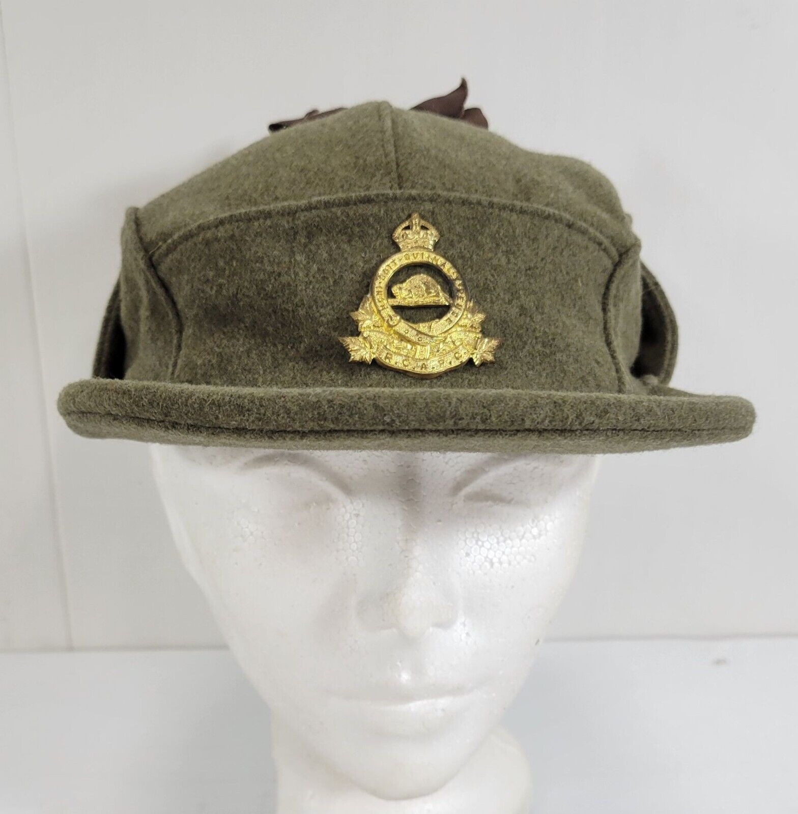 WWII R.C.A.P.C. Royal Canadian Army Pay Corps Wool Cap Size 7 (Marked 1943)