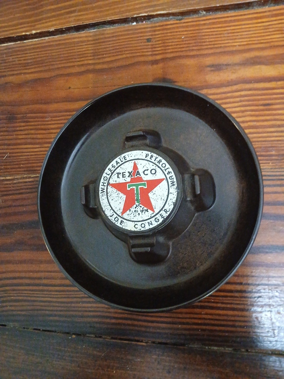 VTG TEXACO Ashtray 1940\'s 1950\'s Joe Conger Suffolk Virginia Wholesale Petroleum