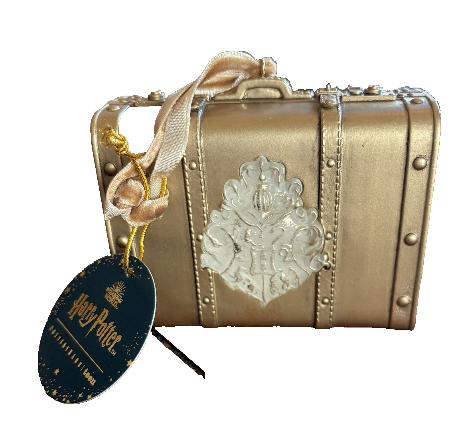 NIB Pottery Barn HARRY POTTER *SUITCASE*  Light-UP Christmas Ornament Wow