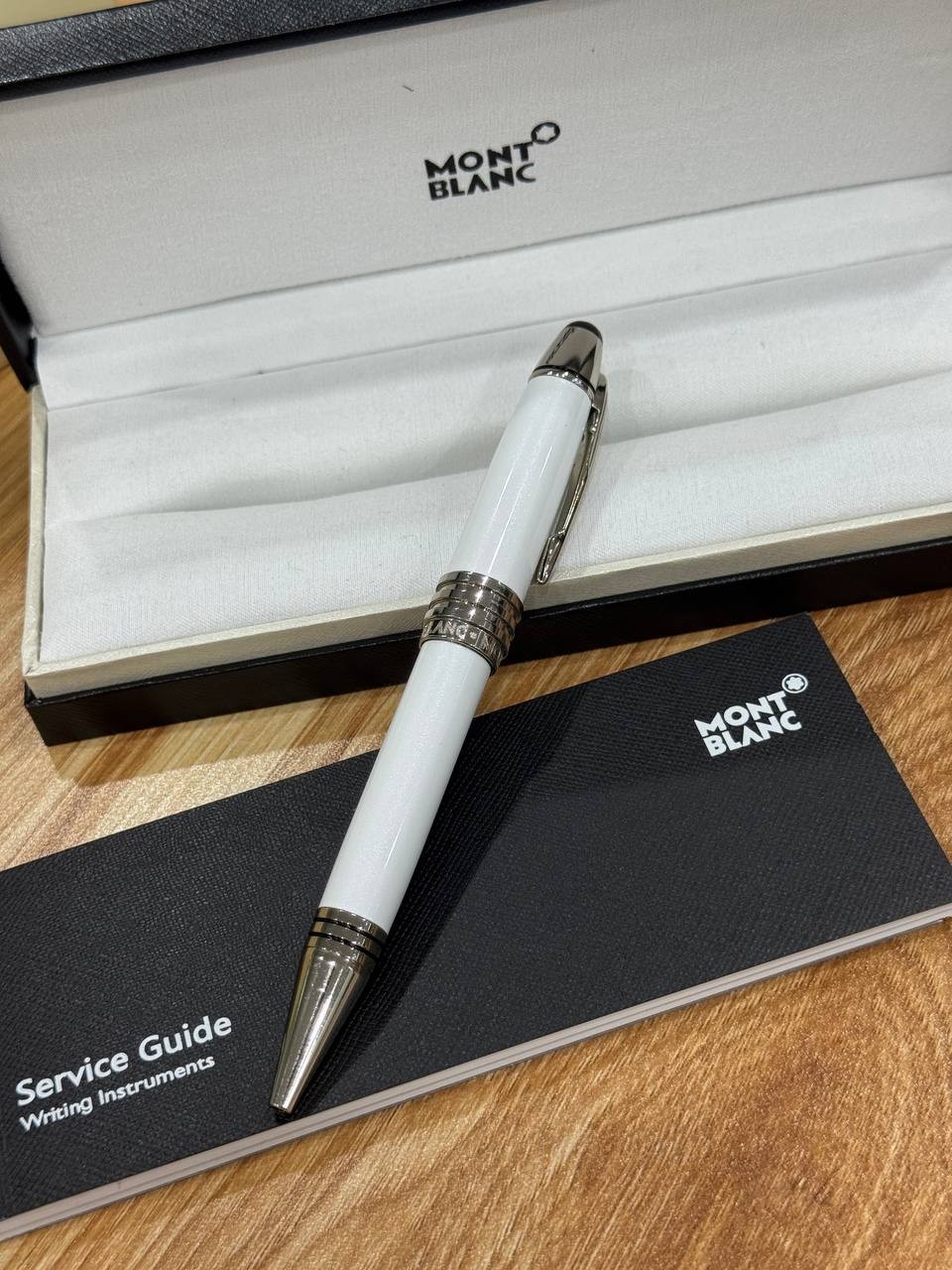 NEW 2026 Montblanc JFK Special Edition Ballpoint Pen White Silver with box