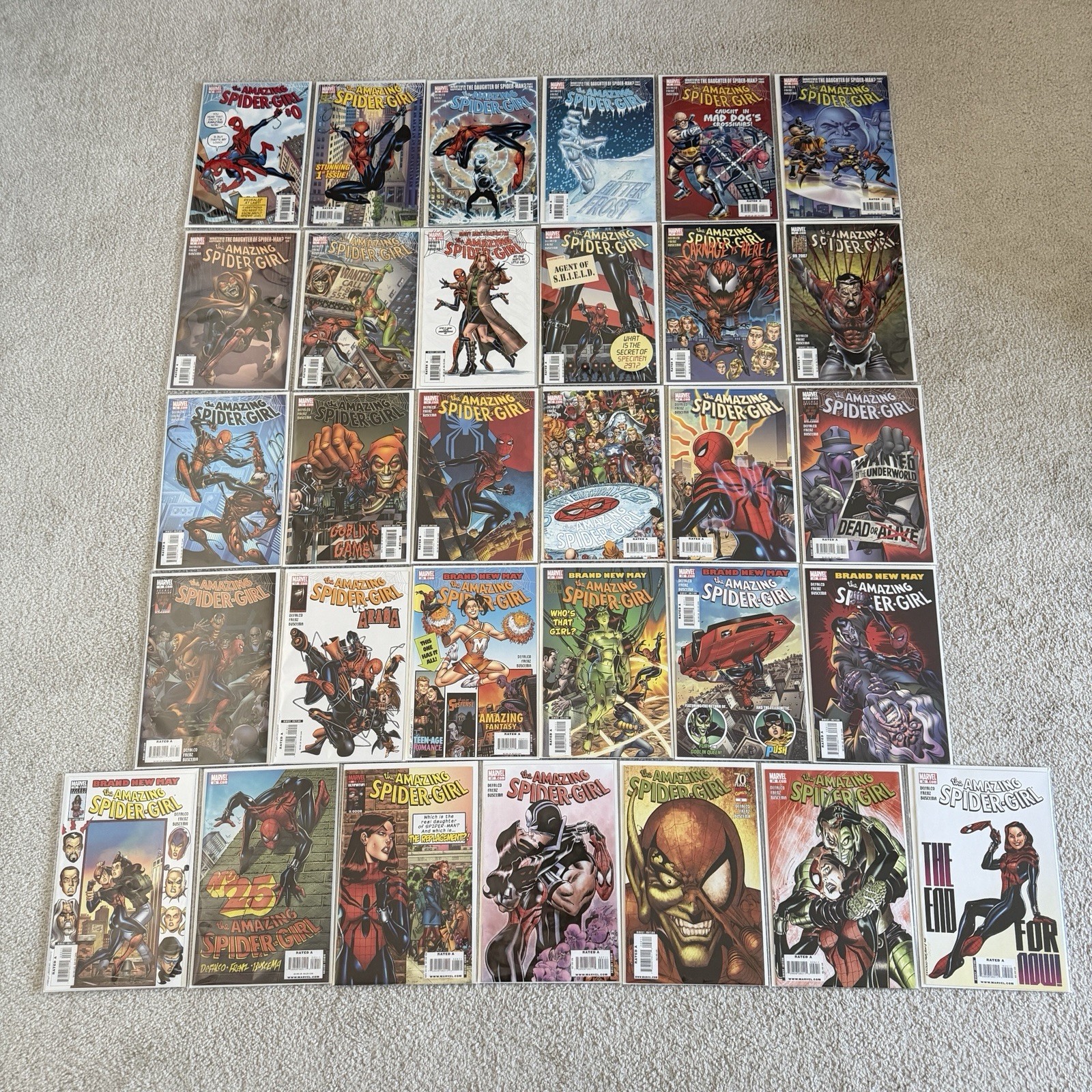 Marvel Comics The Amazing Spider-Girl #0 1-30 Complete Series NM 2006