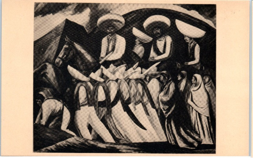 Vintage Postcard MoMA Jose Clemente Orozco Zapatistas 1931 Vintage Postcard MoMA Jose Clemente Orozco Zapatistas 1931