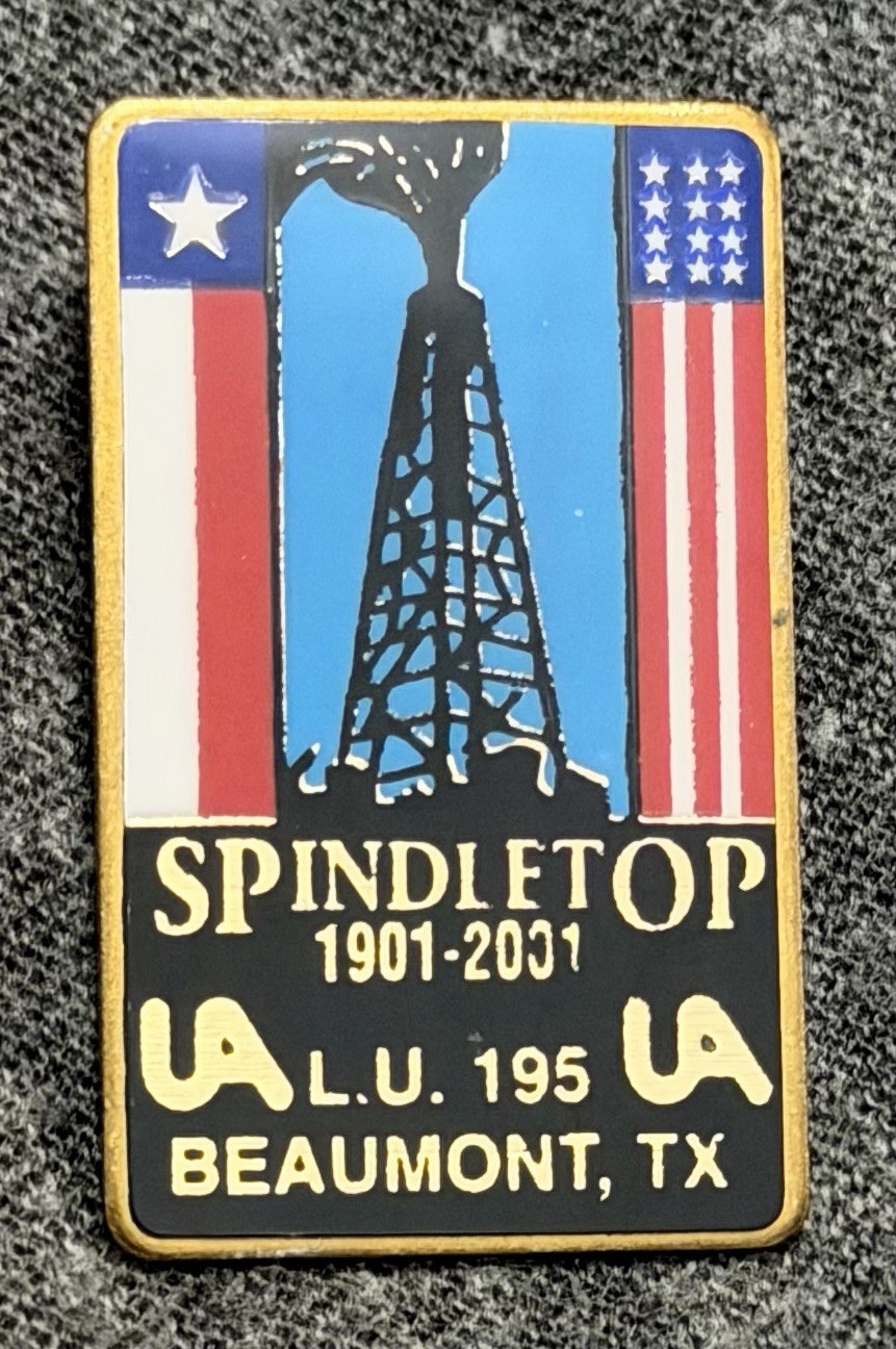 VTG UA Local 195 Pin Beaumont Texas Plumbers Pipefitters Steamfitters