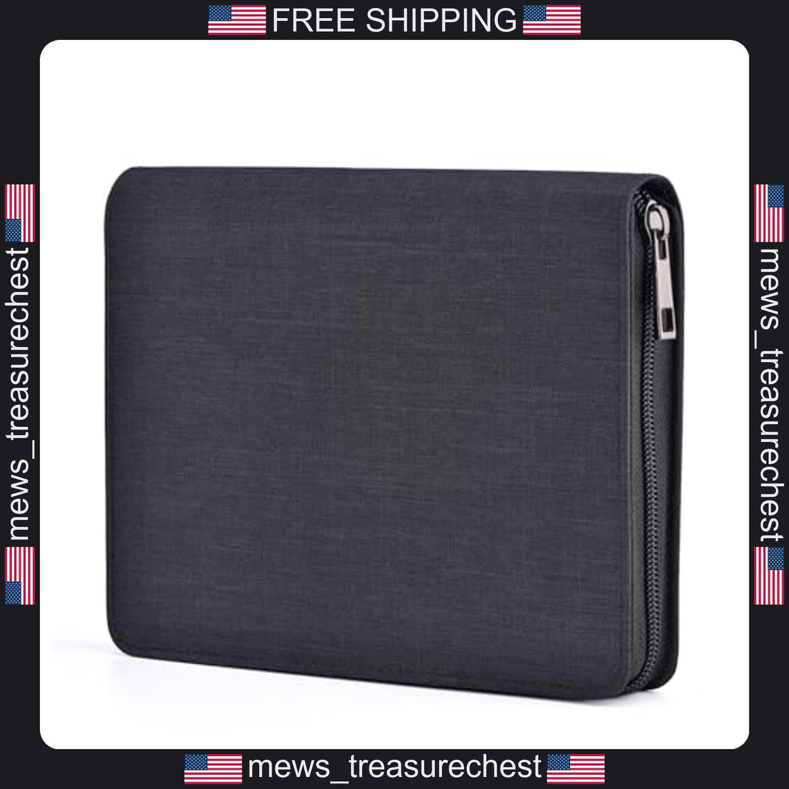 Pen Case Waterproof Canvas Organizer with 12 Slots for Pens and Markers