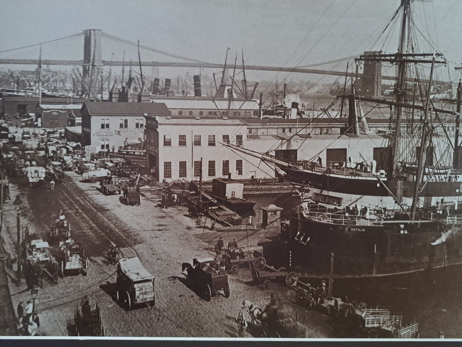 Circa 1901 Photograph ,The Vintage Collection,  South Street Seaport,  NY