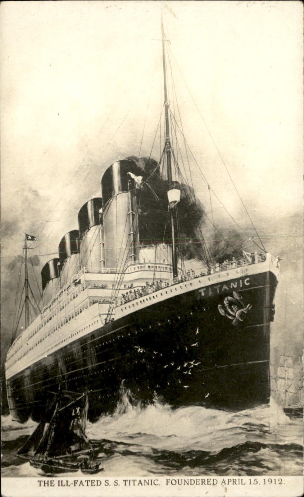 Steamship Ill-Fated Titanic c1912 Real Photo Vintage Postcard bhn