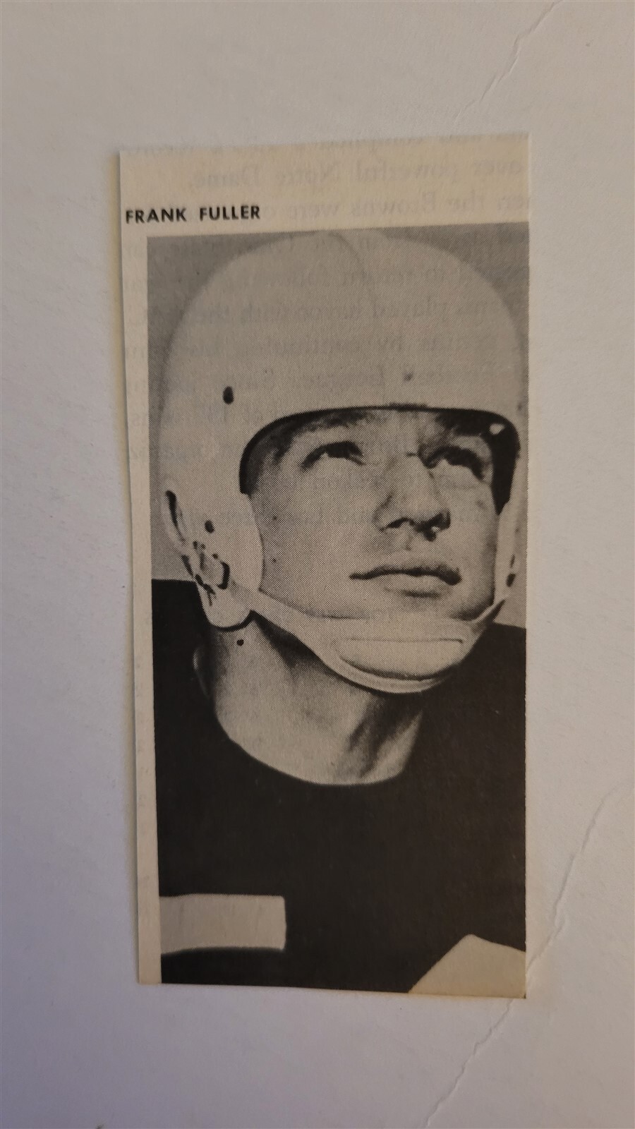 Frank Fuller 1959 NFL Football Panel