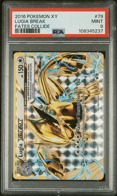 PSA 9 POKEMON XY FATES COLLIDE #79 LUGIA BREAK FATES COLLIDE