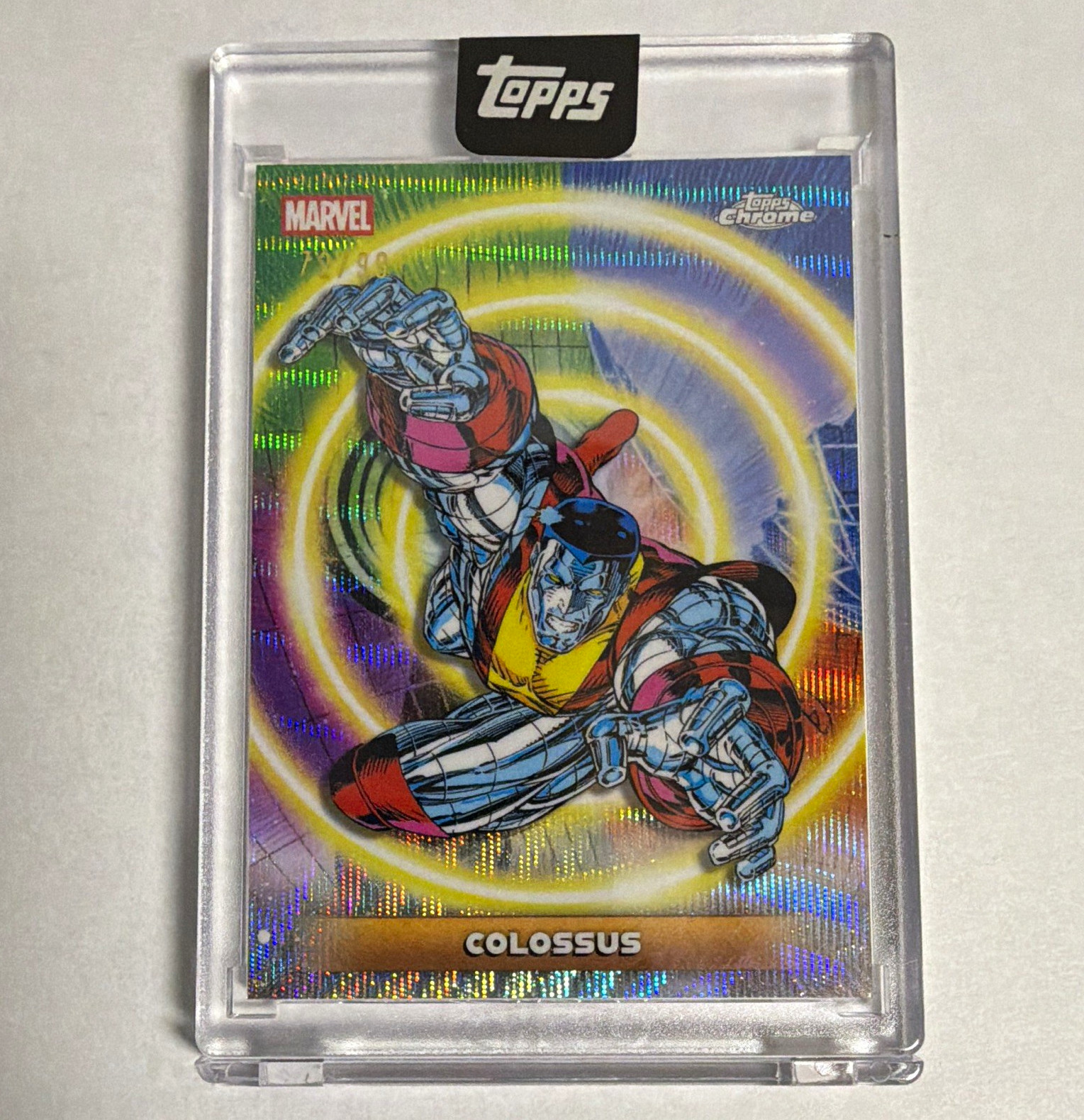 Topps 2026 Chrome Marvel X-Men Colossus 72/99 Attention Colossus