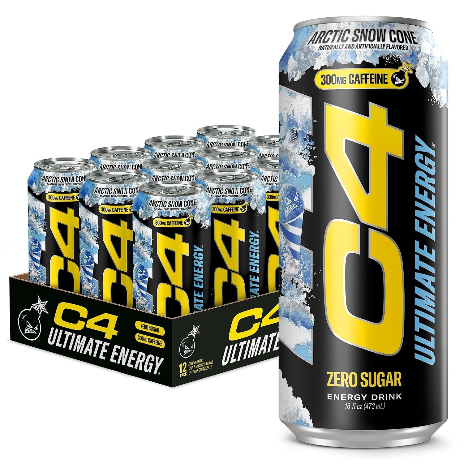 C4 Ultimate Sugar Free Energy 16 Fl Oz (Pack of 12), 16 12) C4 Ultimate Sugar Free Energy 16 Fl Oz (Pack of 12), 16 12)