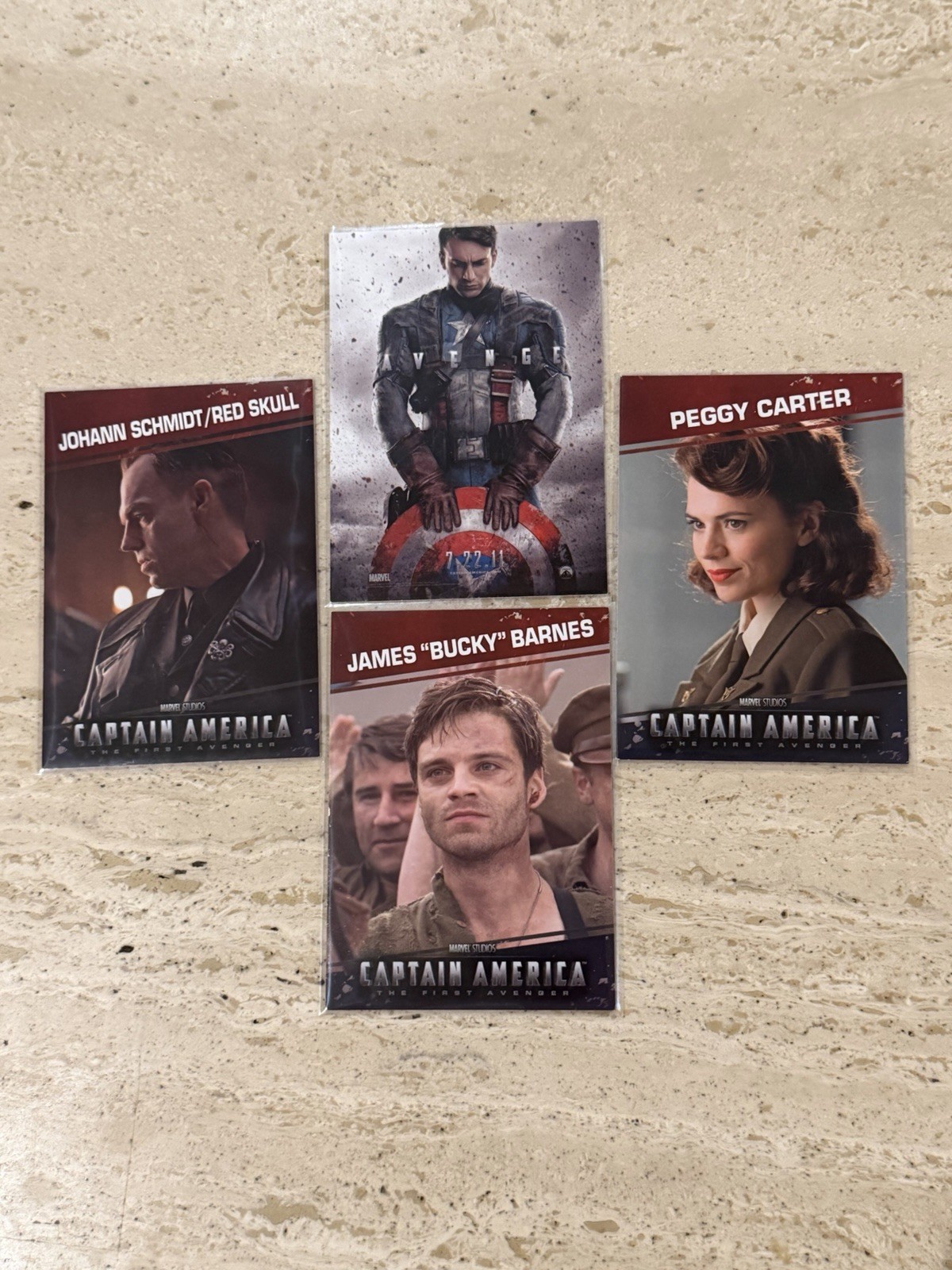 2011 Upper Deck Captain America First Avenger RC Card Lot Chris Evans Peggy