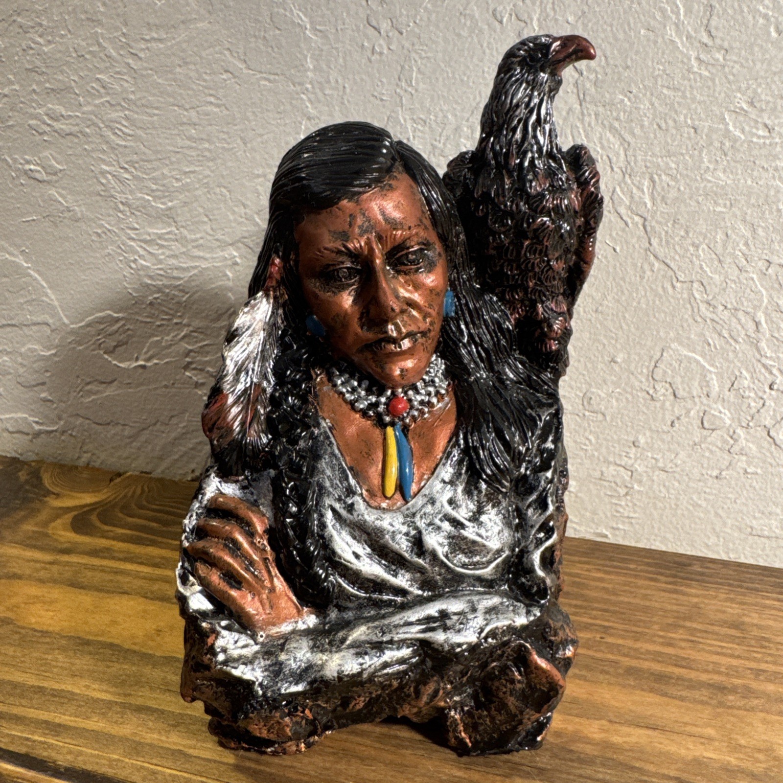 Bald Eagle Indian Resin Statue 5.75\ Bald Eagle Indian Resin Statue 5.75\