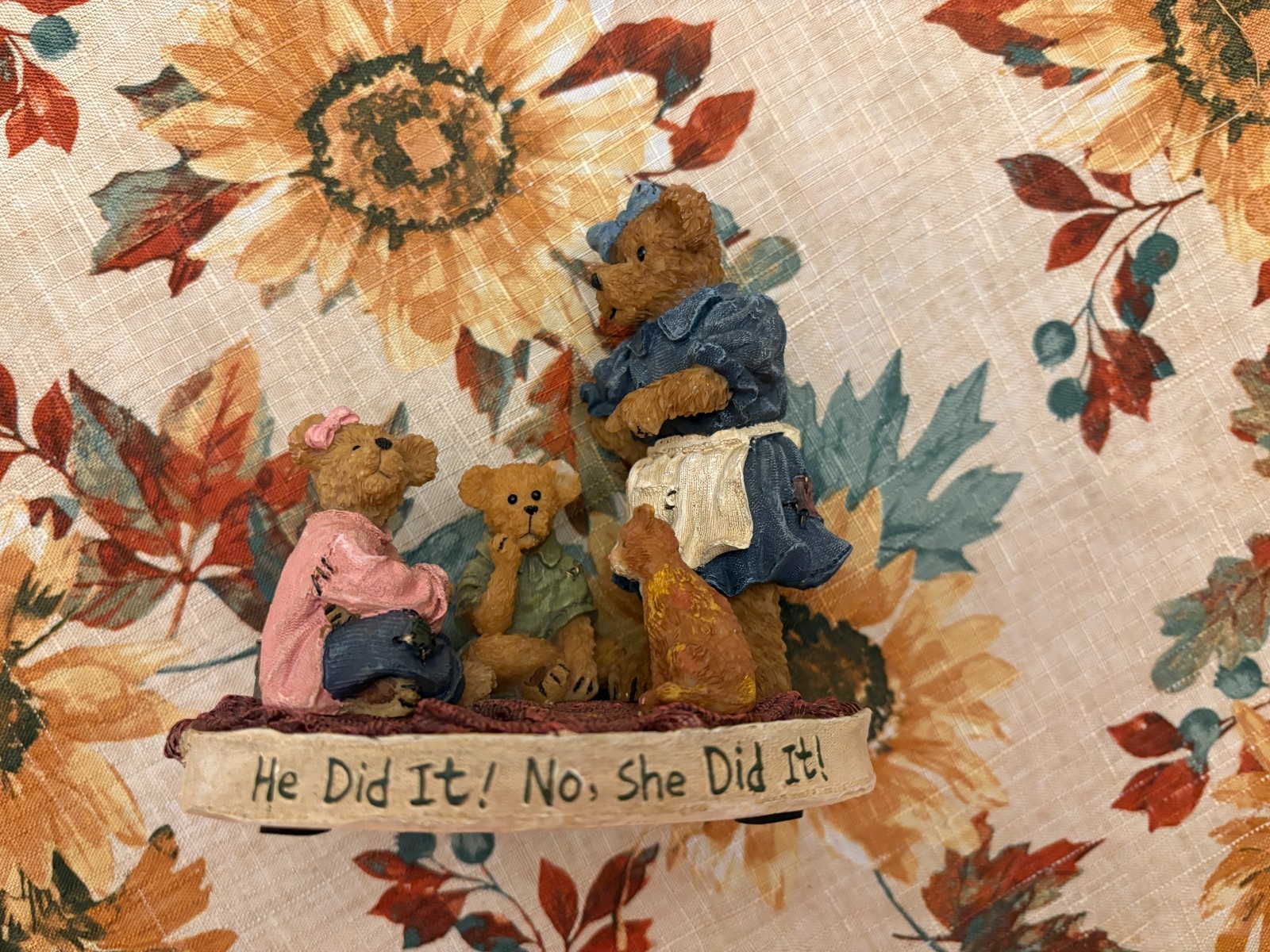 Boyds Bear Momma Luvsalot With Hannah Sam And Tabby Whoops Figurine 4015165