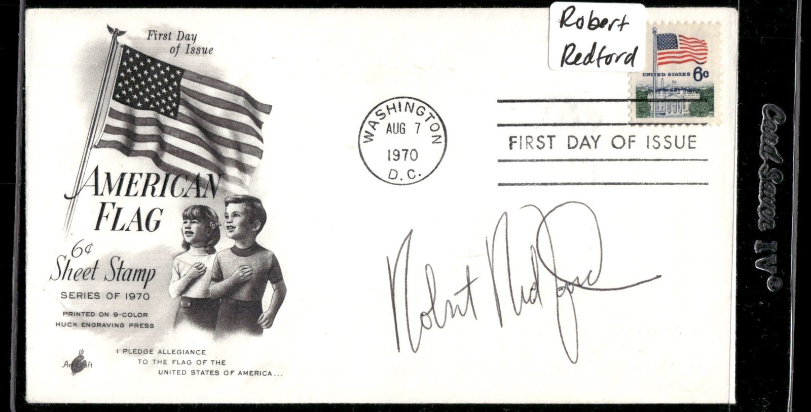Robert Redford Signed 1st Day Cover AUTO   Over 1000 First Day Auto's 4 sale