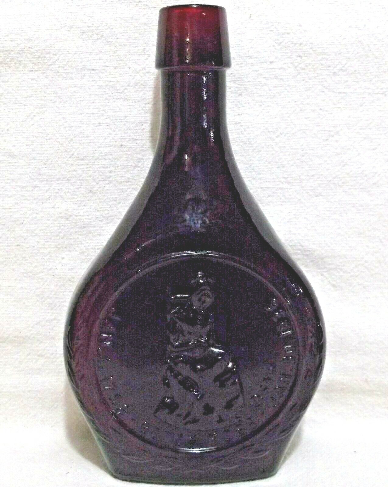 Ruby Red Wheaton Betsy Ross Bottle Flask