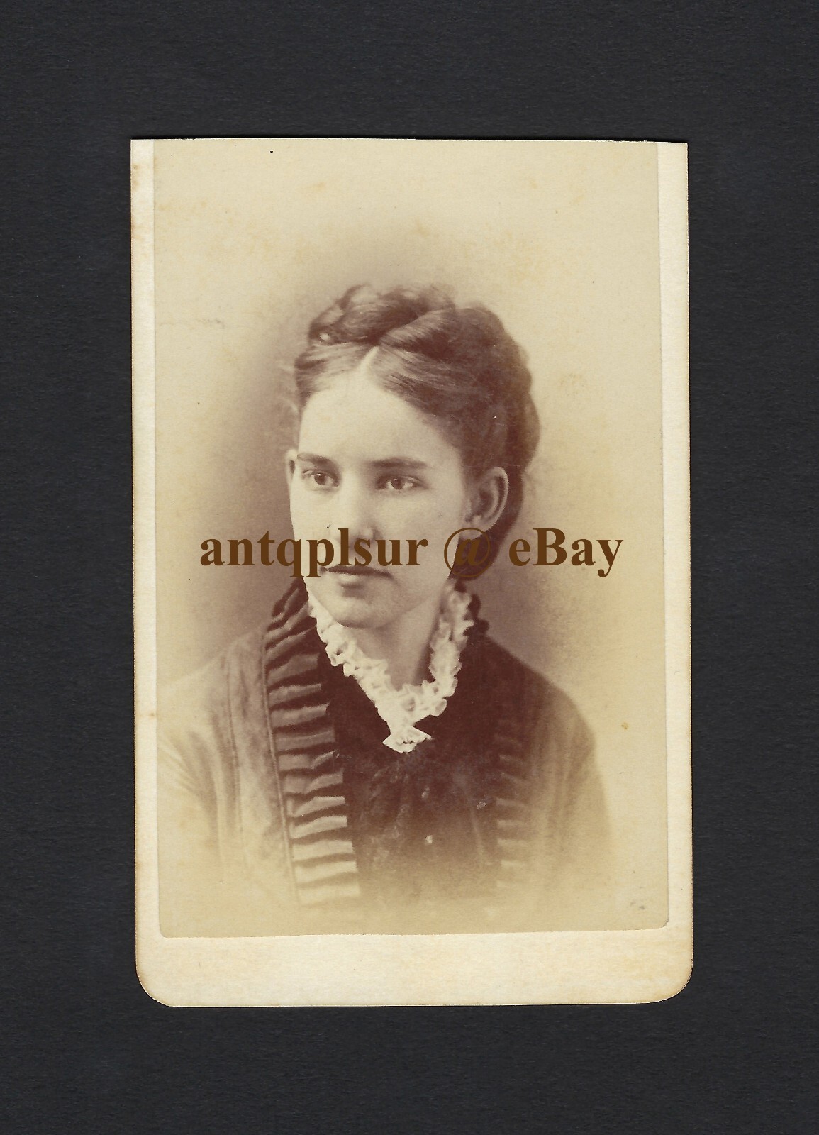 CDV Photo ID’d Henrietta Lavina Crane Lyman by E.R. Curtiss, Madison Wisconsin