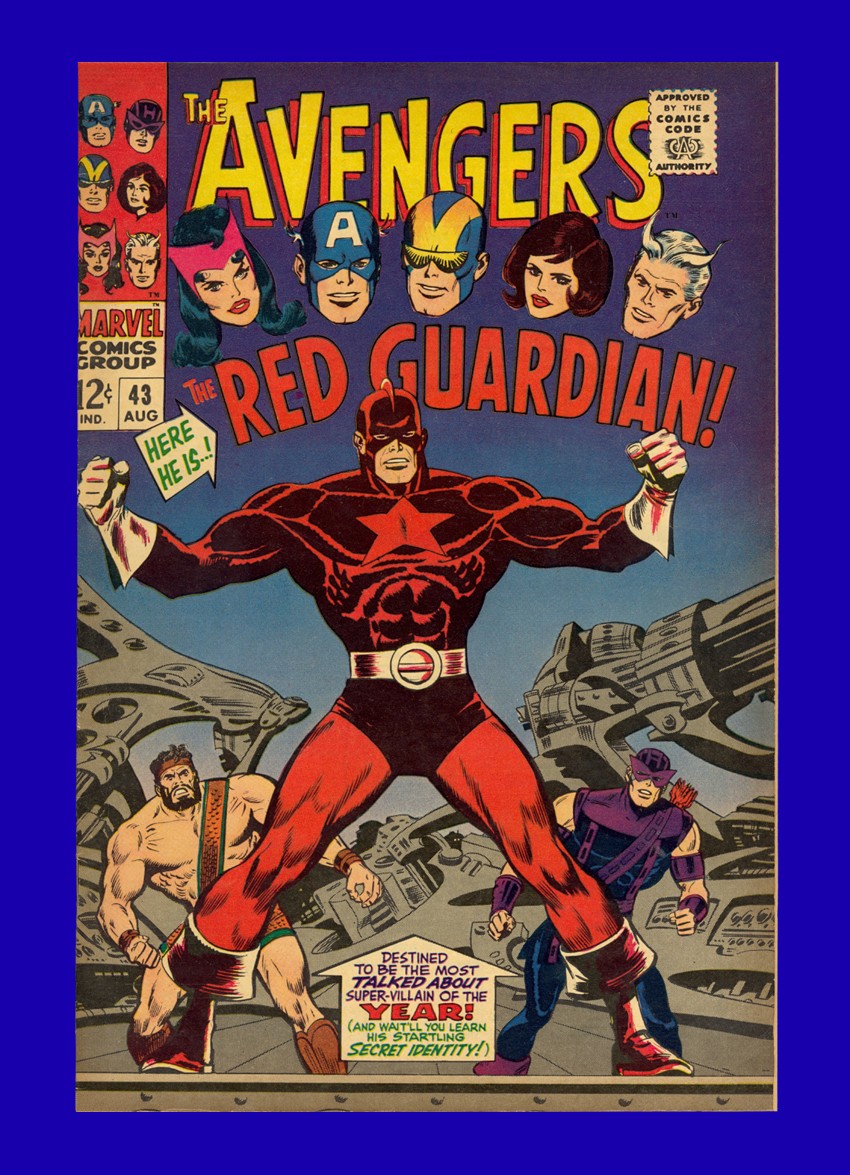 Avengers #43 - 1st App of the Red Guardian - Black Widow Hercules - 1967 9.4 NM