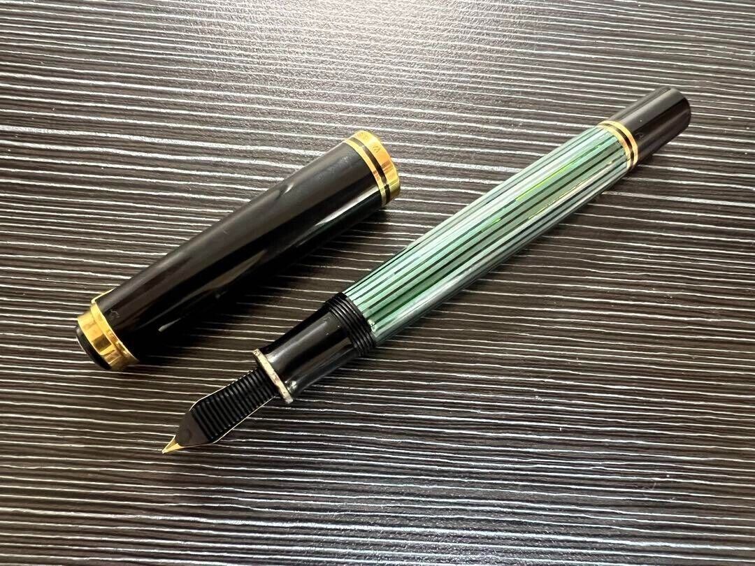 Pelikan Souveran Fountain Pen M800 Vintage Green Nib M 14K EN Stamp Early Type